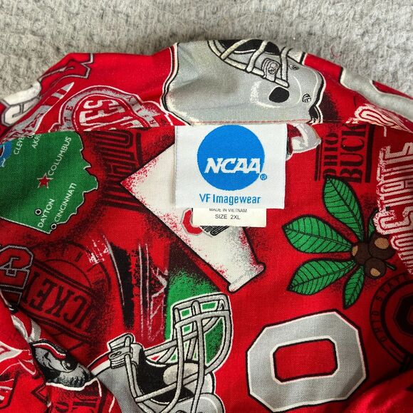Ohio State Buckeyes Shirt Men 2XL Red Floral Aloha Print NCAA All Over Print AOP - Picture 4 of 10
